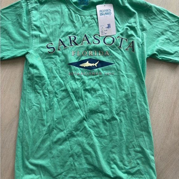 Alvin's Island Tops - NWT Size Small Sea Green Sarasota Florida T-Shirt